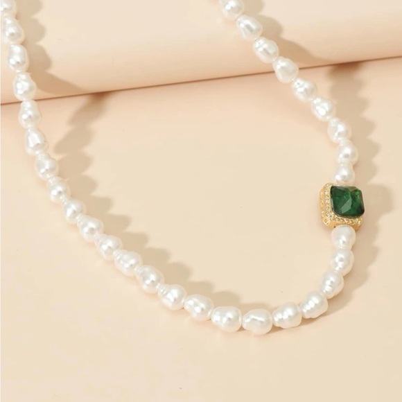 Beaded Pearl necklace ๐๐ - Picture 3 of 4